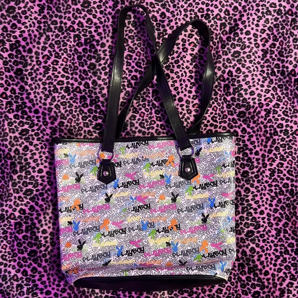 Vintage Y2K Playboy Bunny Tote Handbag - Picture 2 of 5